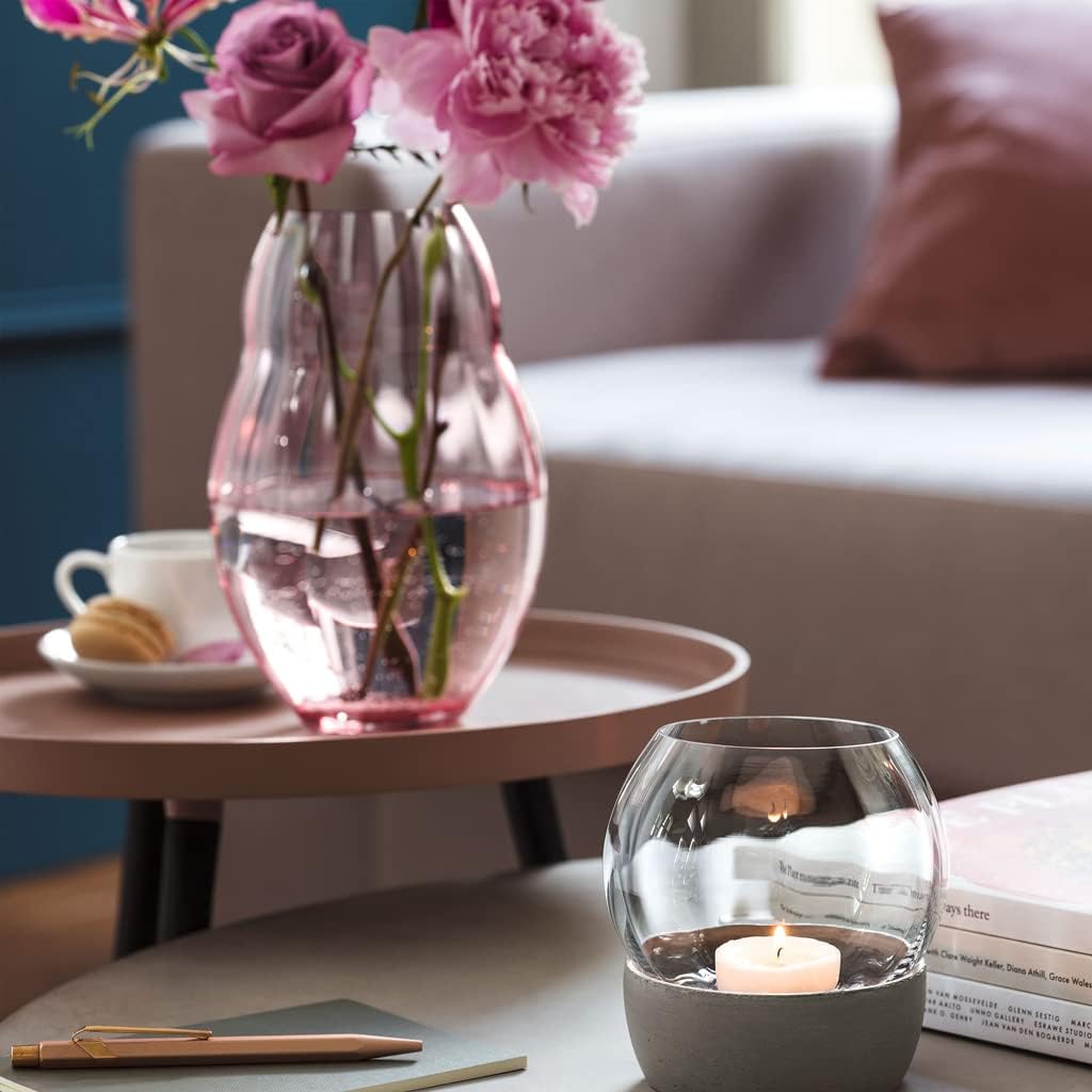 Villeroy & Boch - Rose Garden Home Vase, 48 oz, Crystal Glass, Pink