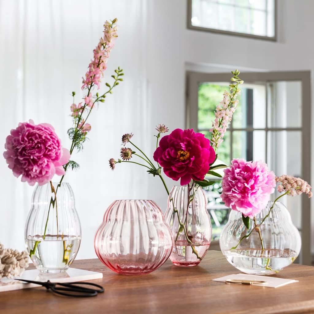 Villeroy & Boch - Rose Garden Home Vase, 48 oz, Crystal Glass, Pink